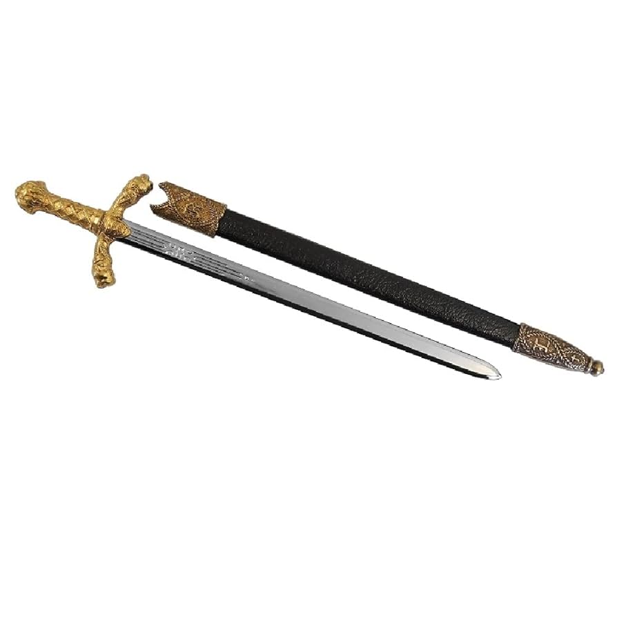 Amazon.co.jp: 鞘付き金属製のレターオープナー(西洋剣レプリカ